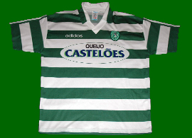 Home jersey. Winner of Cup and Supercup Sporting Lisbon